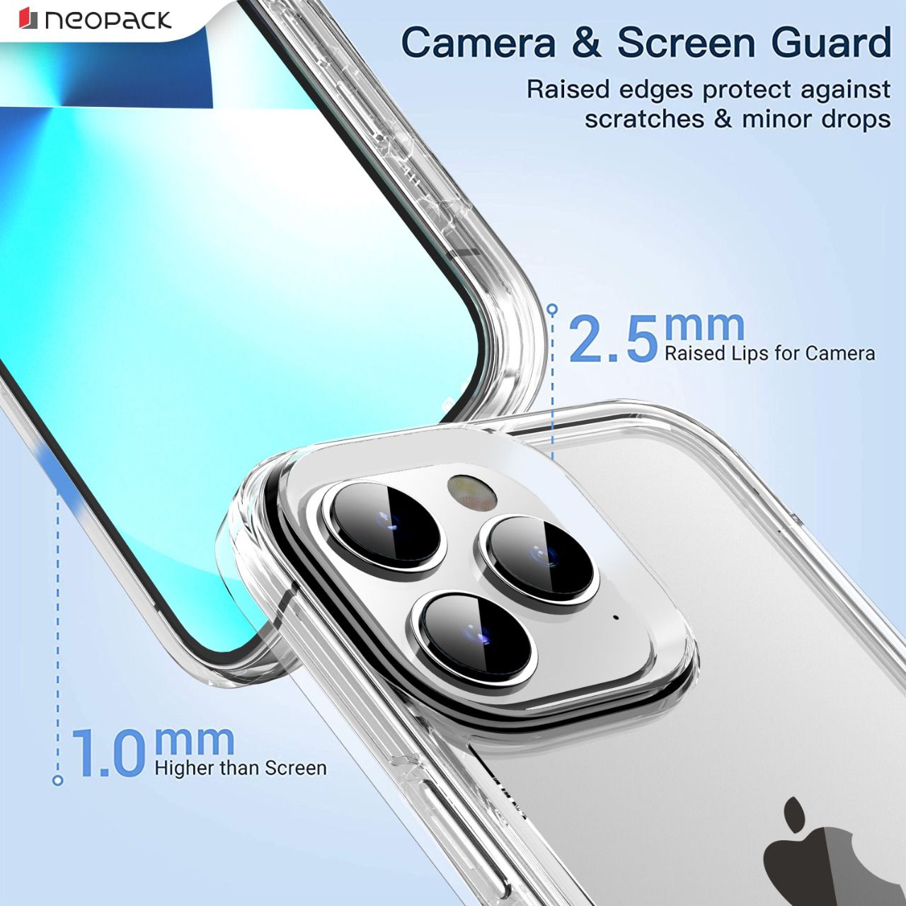 Drop Tested Hybried Case for iPhone 14 Pro (Clear)