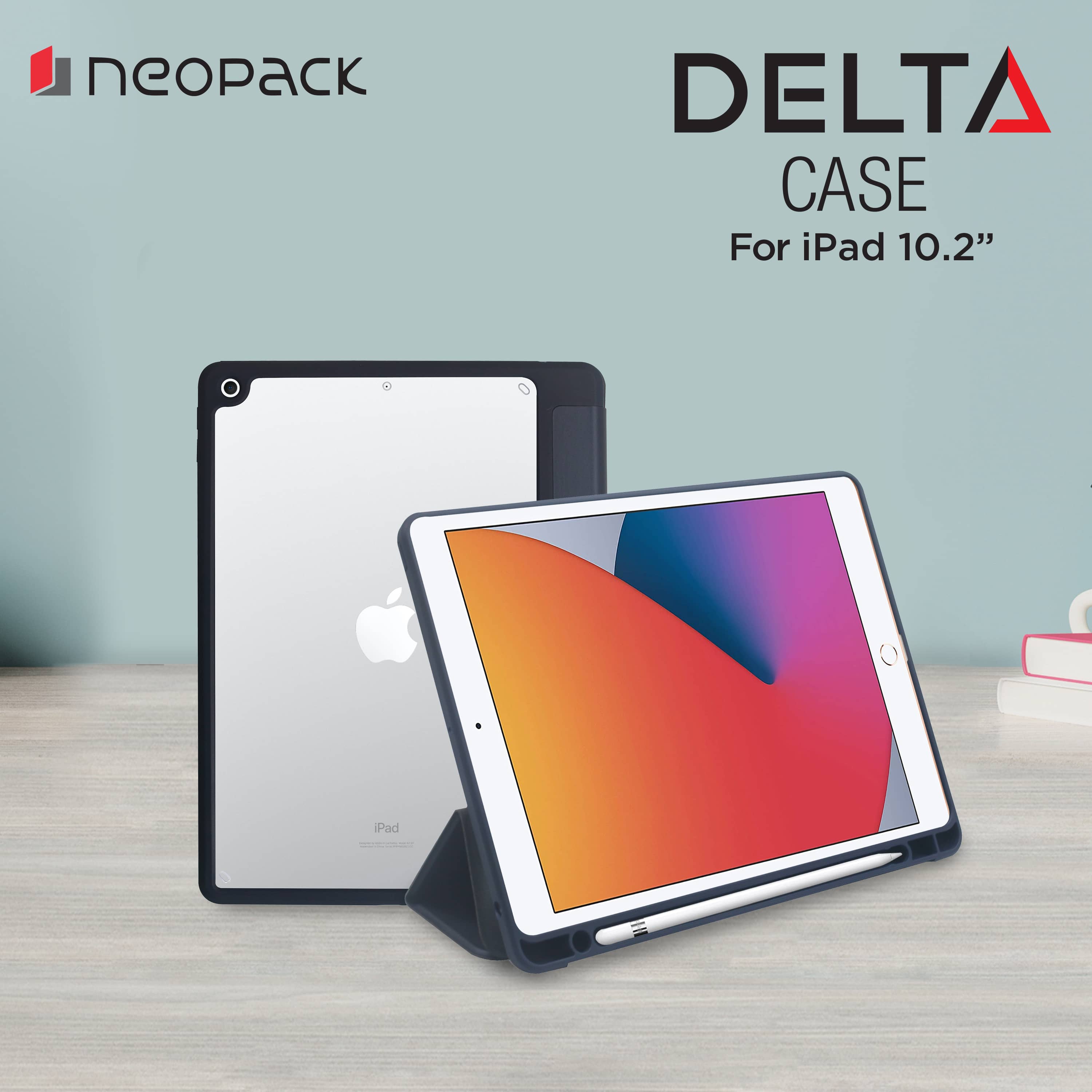 Delta Case with Apple Pencil Holder for iPad 10.2