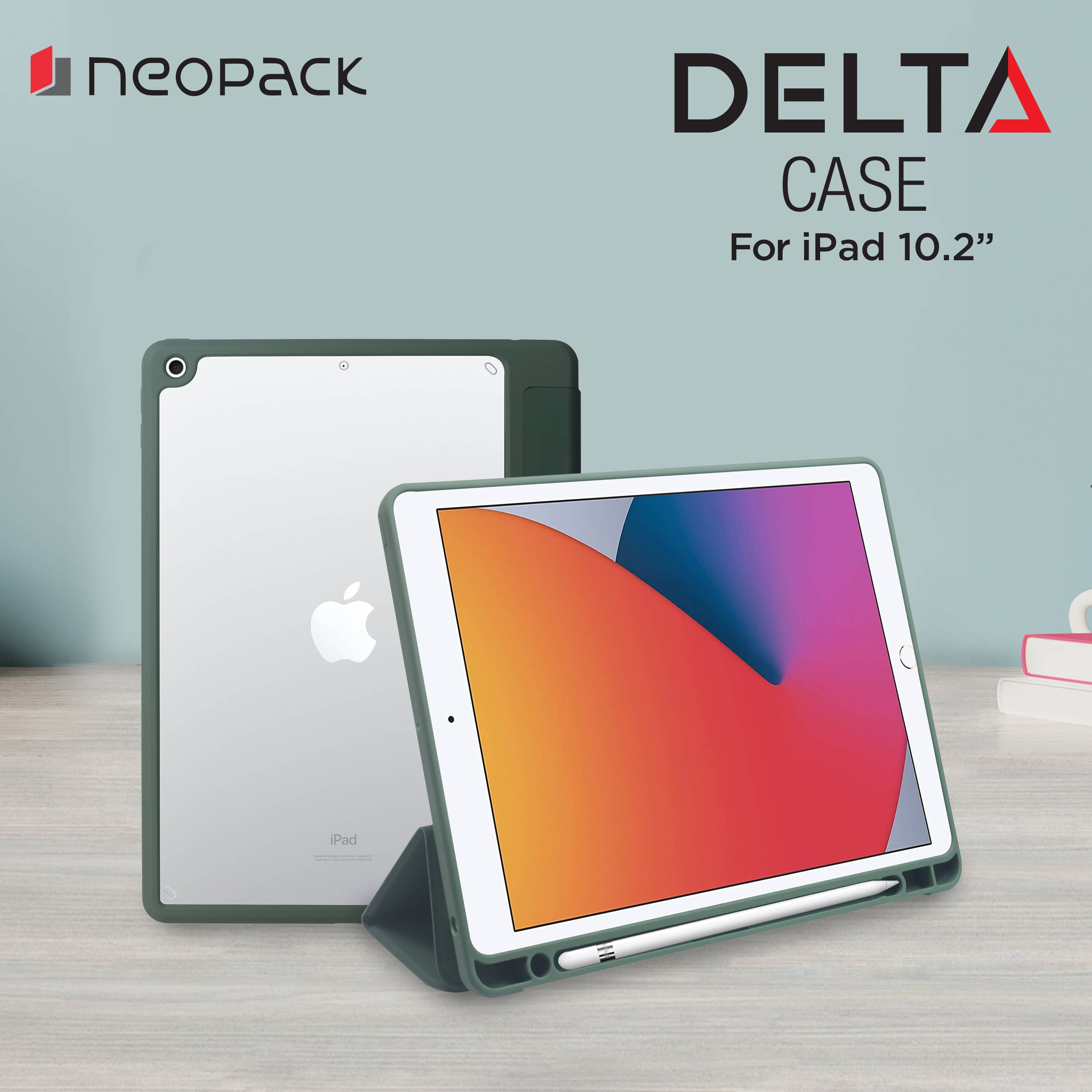 Delta Case with Apple Pencil Holder for iPad 10.2