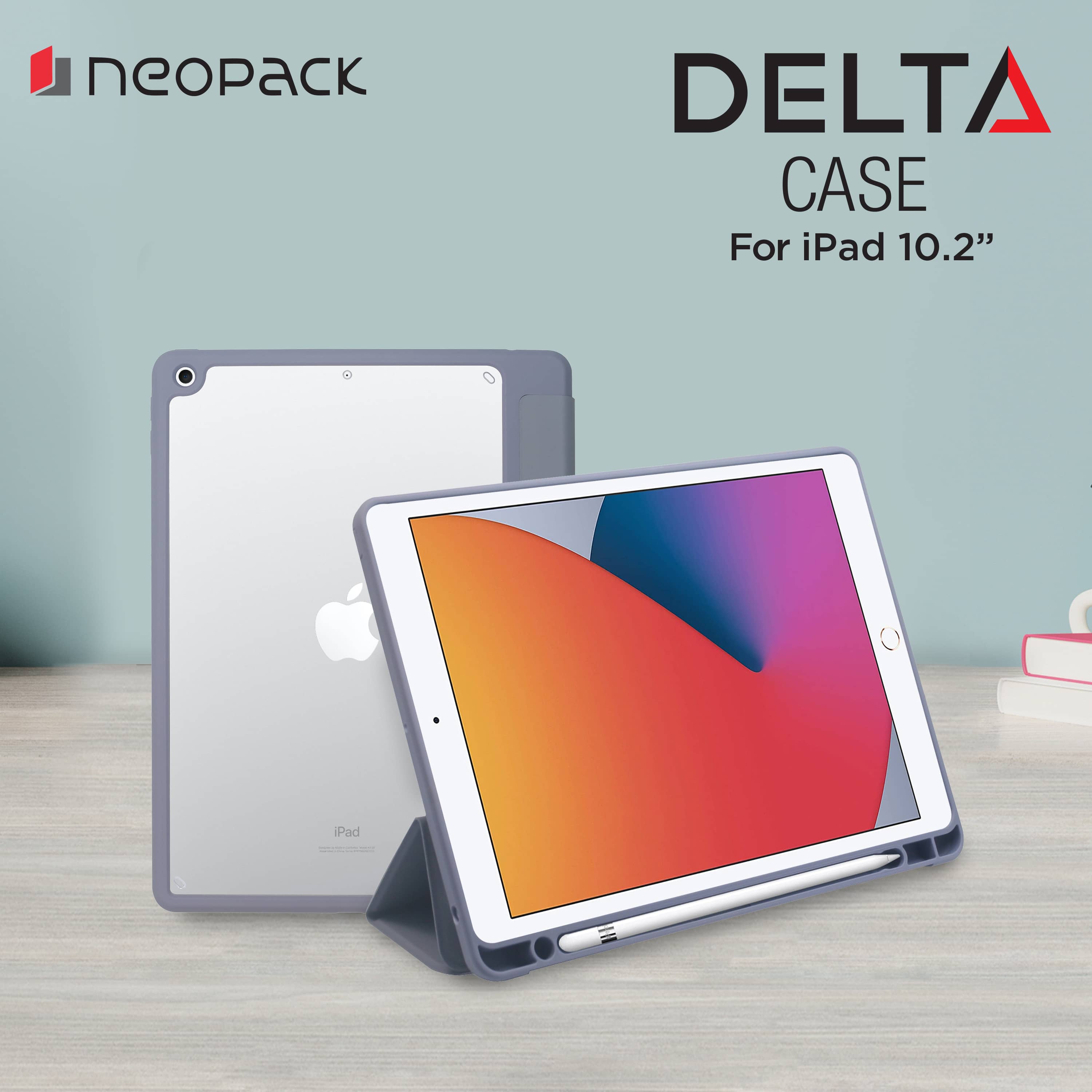 Delta Case with Apple Pencil Holder for iPad 10.2