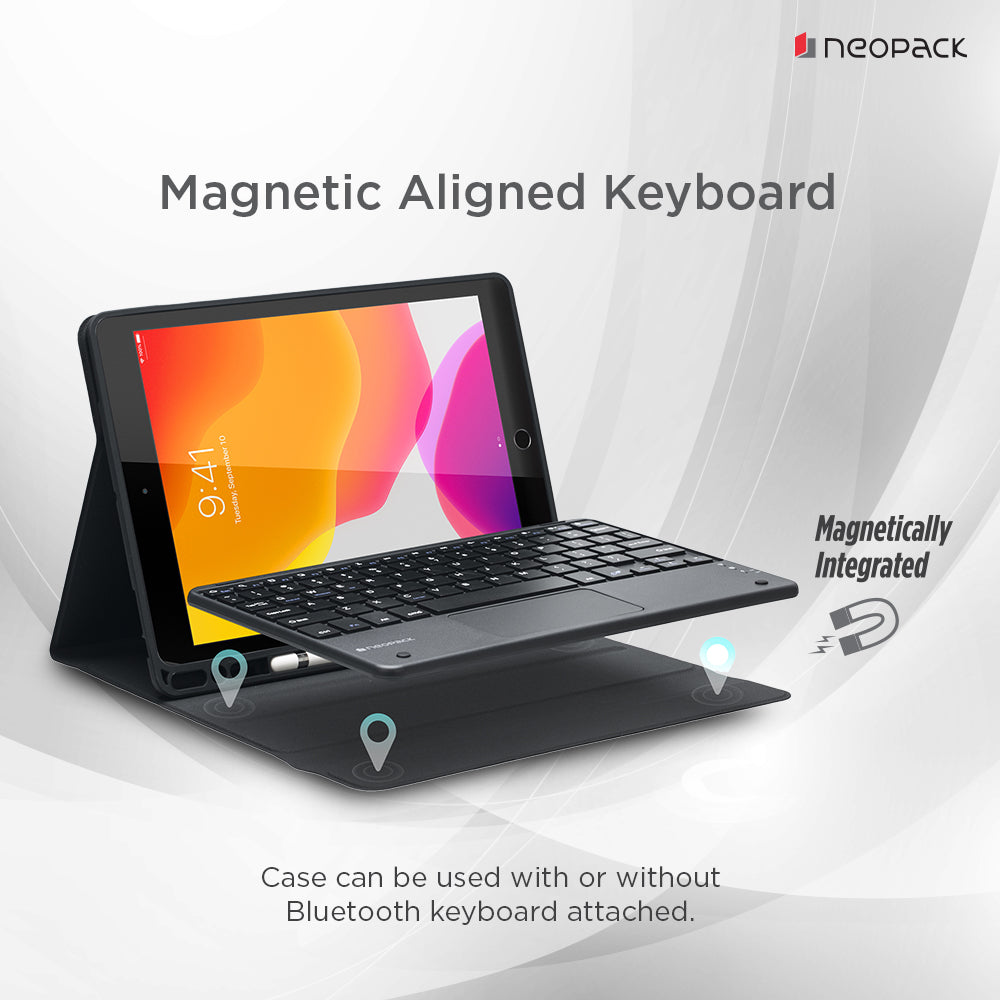 Keyboard Folio Case with Trackpad for iPad Air 10.9, Fits: 4th & 5th Gen