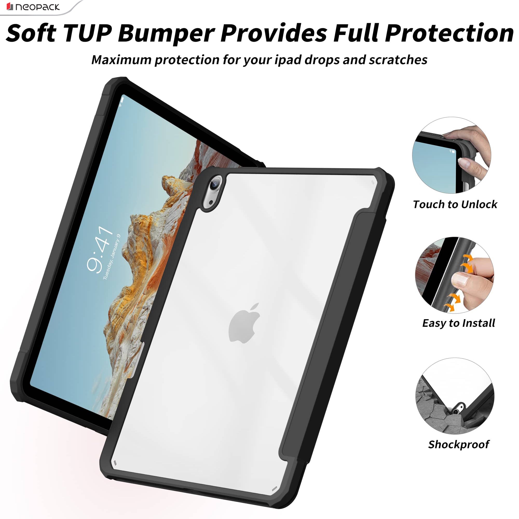 Delta Case with Apple Pencil Holder for iPad Air 10.9