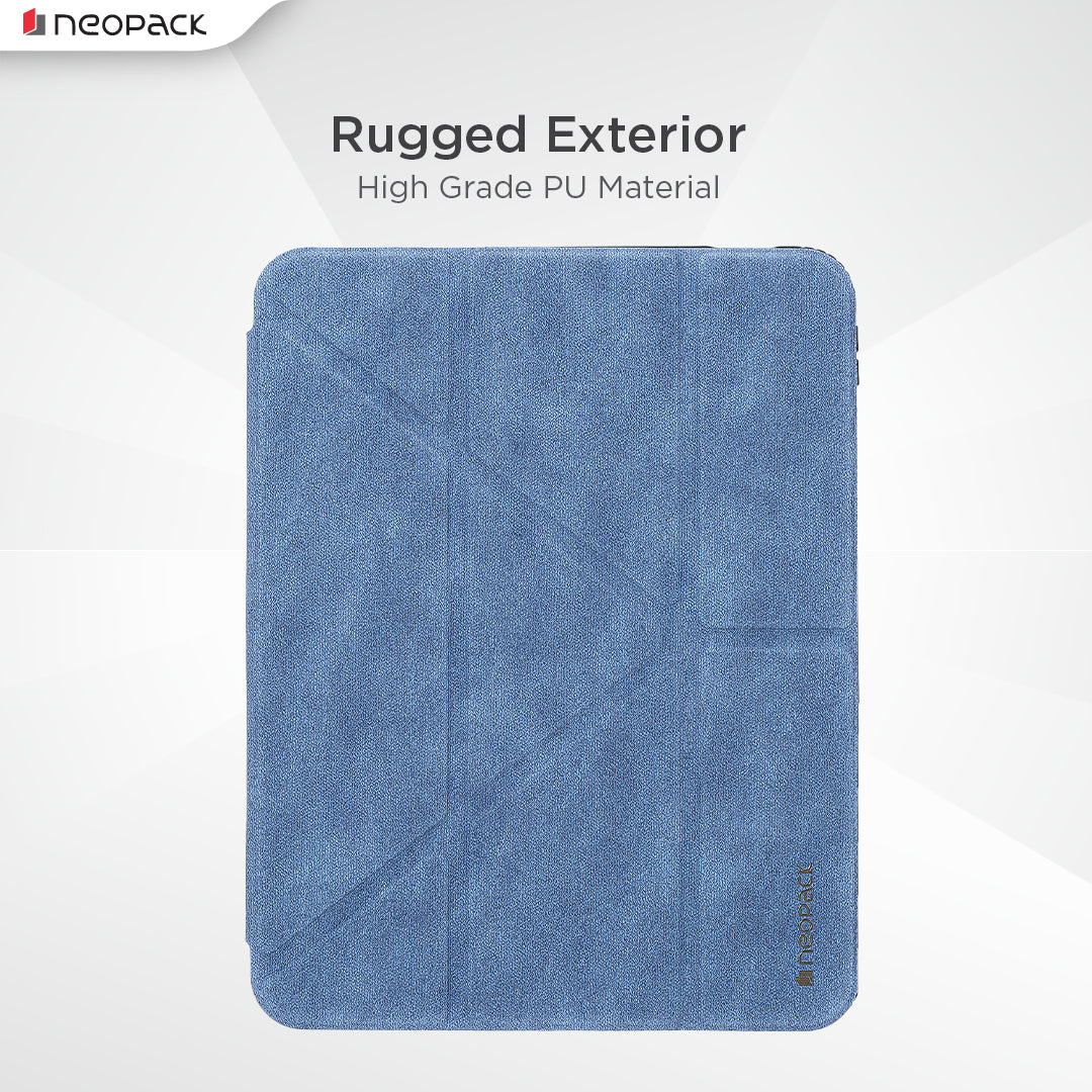Alpha Case with Apple Pencil Holder for iPad 10.9, Fits: 10th Gen and iPad A16, Fits: 11th Gen. (Blue)