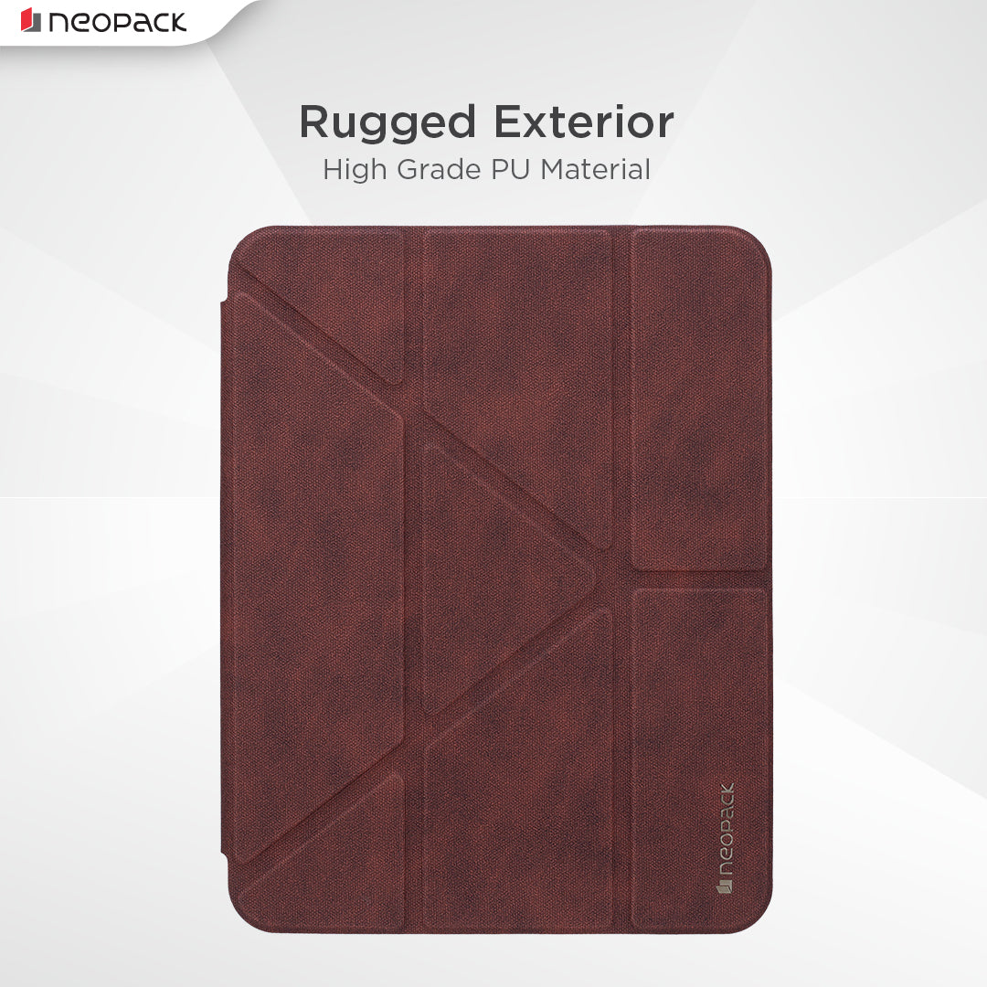 Alpha Case with Apple Pencil Holder for iPad 10.9, Fits: 10th Gen and iPad A16, Fits: 11th Gen. (Maroon)