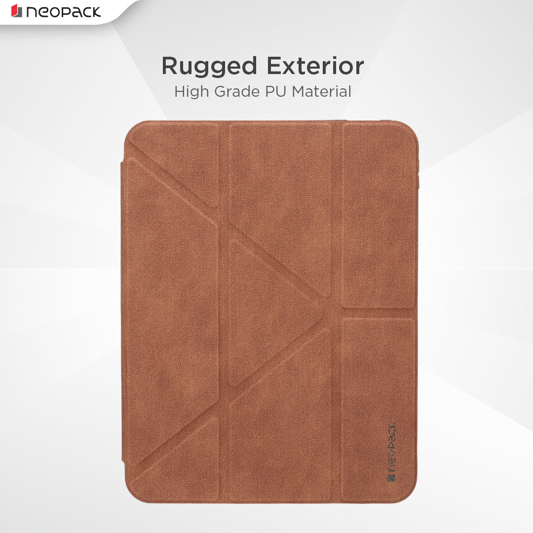 Alpha Case with Apple Pencil Holder for iPad 10.9, Fits: 10th Gen and iPad A16, Fits: 11th Gen. (Tan)