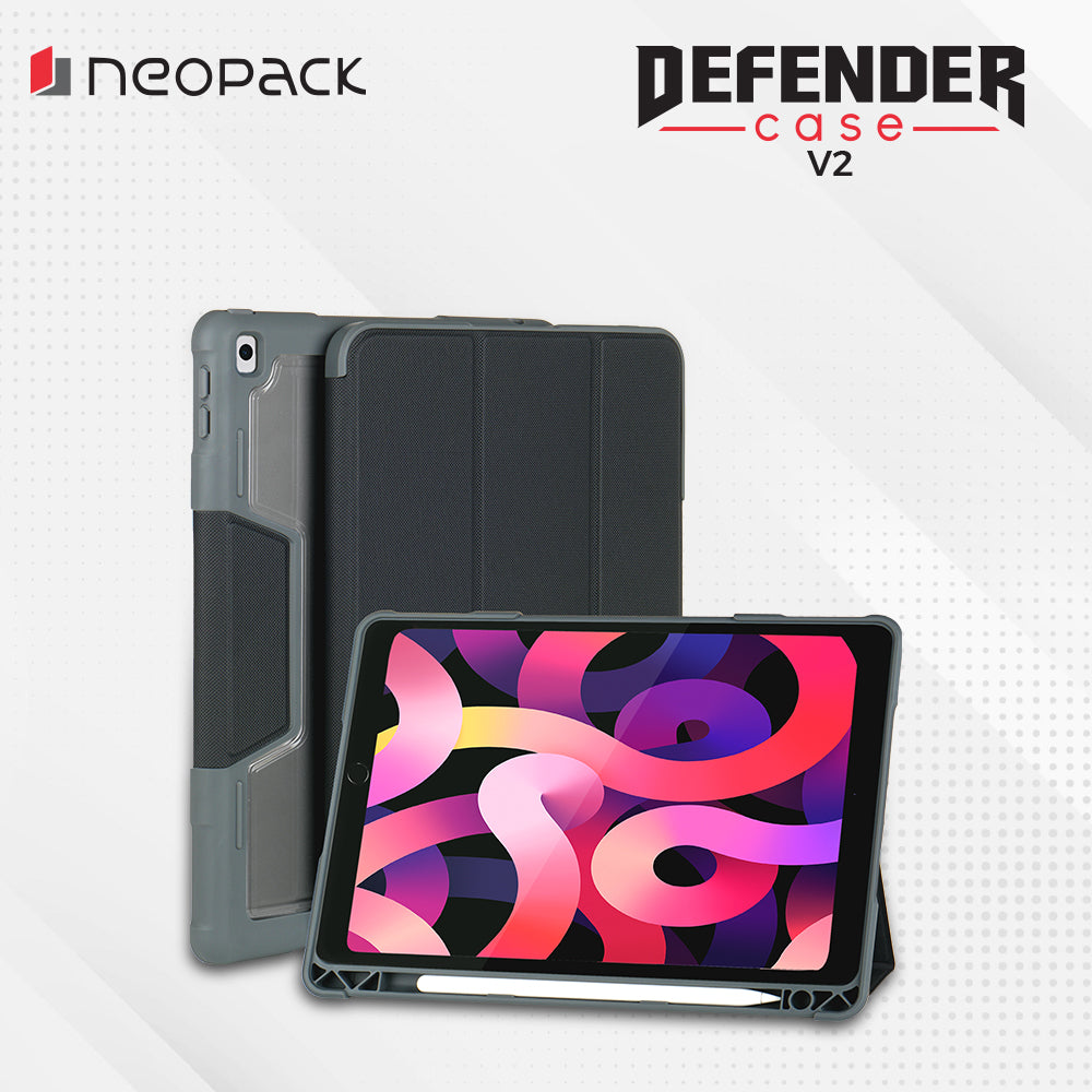 Drop Tested Defender Case with Pencil Holder for iPad 10.2