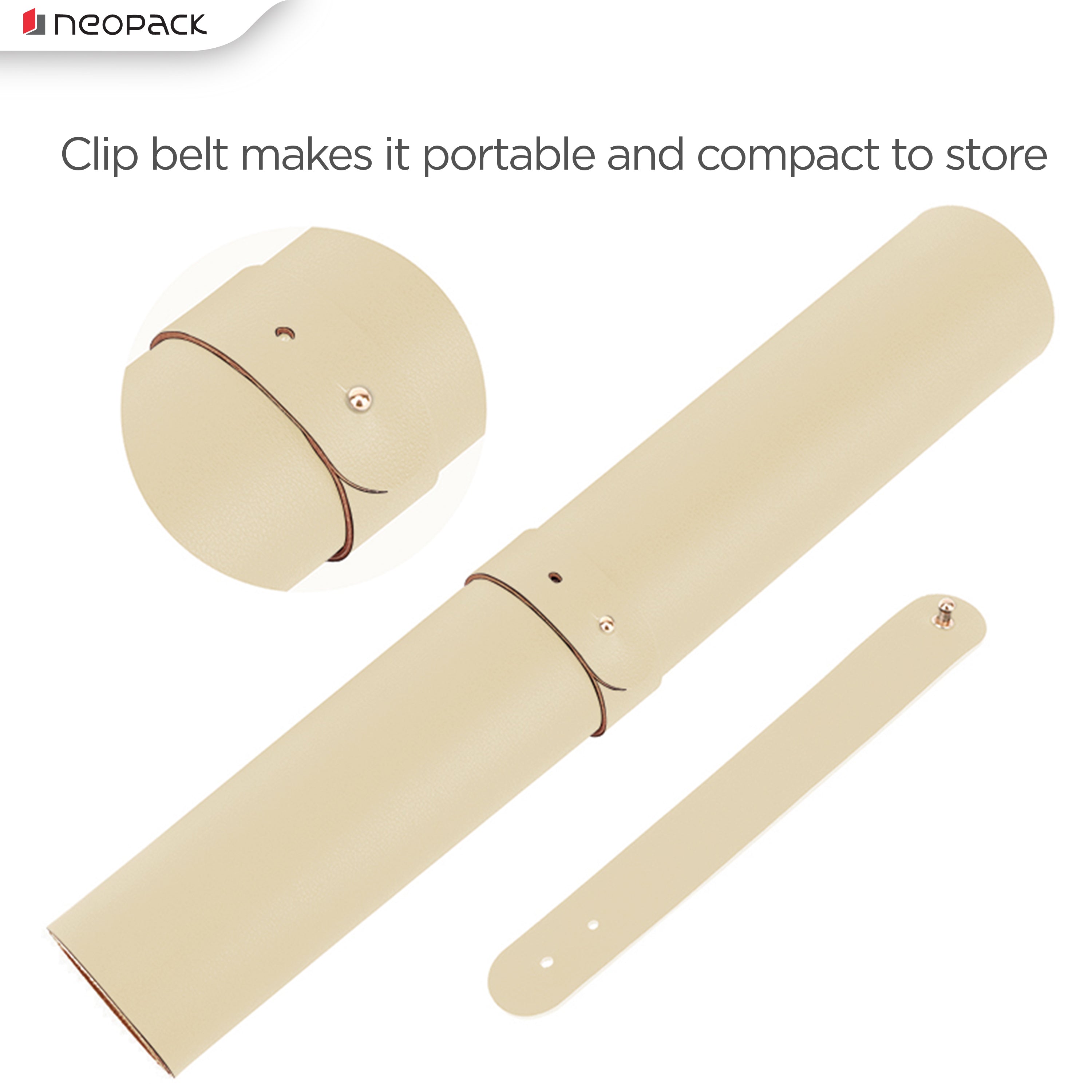 Deskmat with double sided PU (Beigh / Tan)