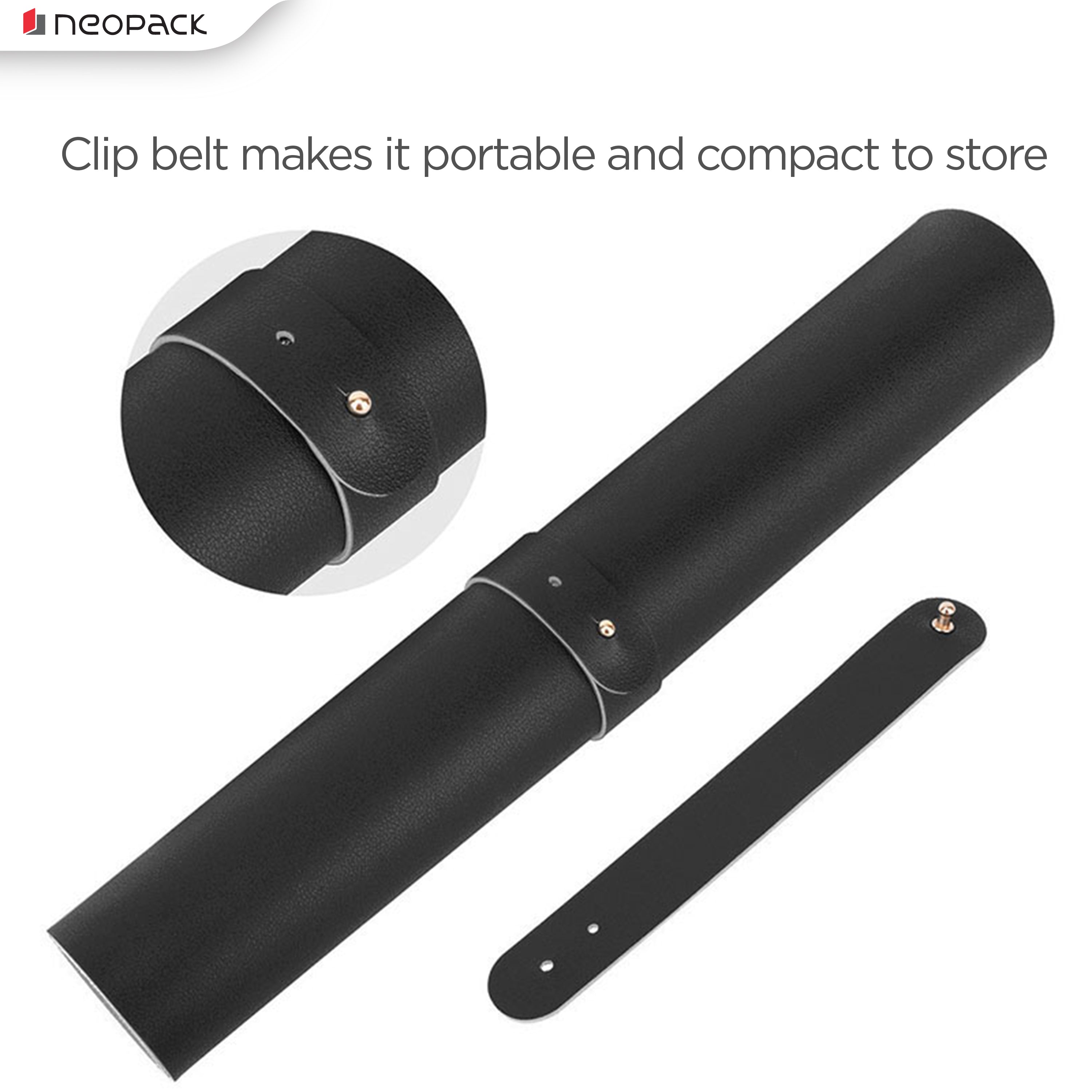 Deskmat with double sided PU (Black / Grey)