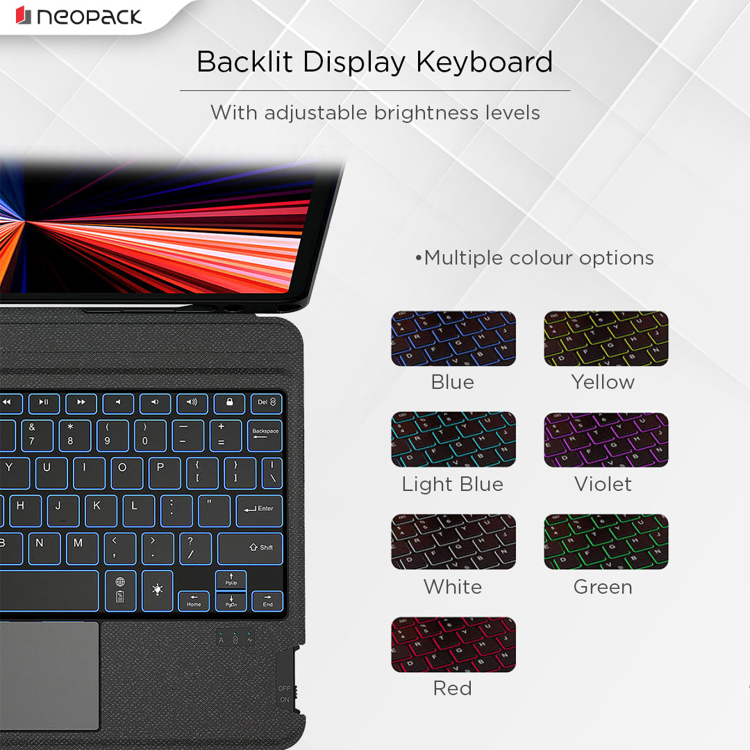 Magnetic Smart Cover with Detachable Keyboard for iPad Pro 11 - 2024 Model (Black)