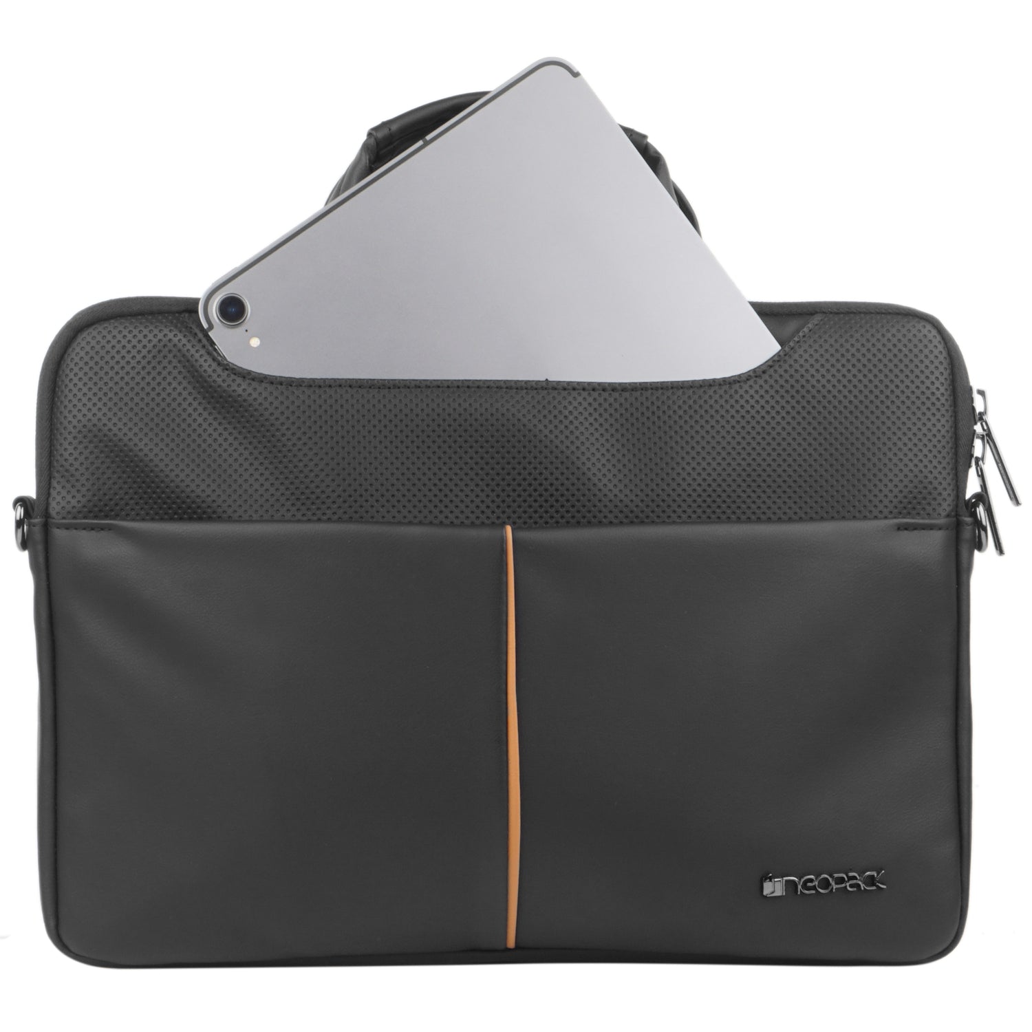Leather Sleeve with Pouch for Upto 16.2