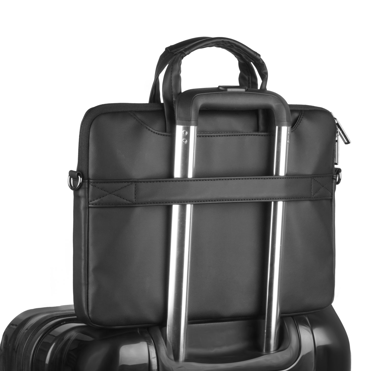 Leather Sleeve with Pouch for Upto 16.2