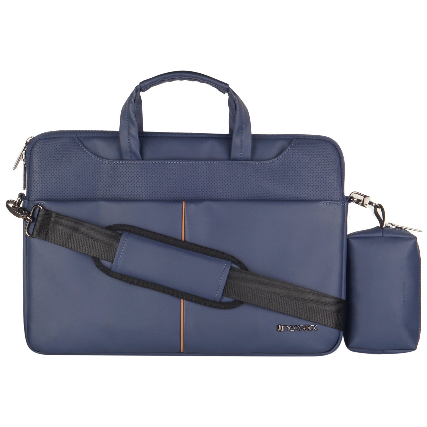 Leather Sleeve with Pouch for Upto 14.2