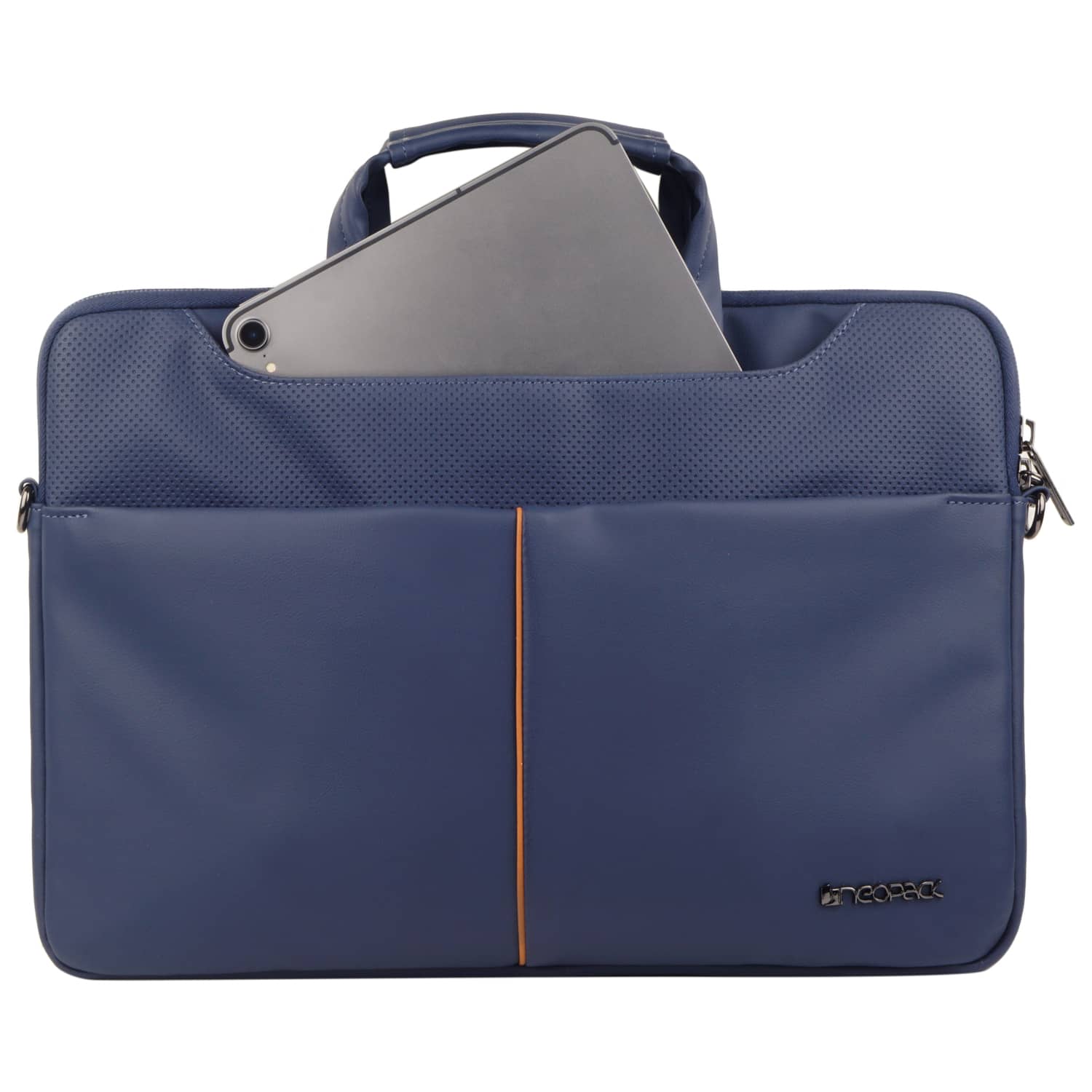 Leather Sleeve with Pouch for Upto 14.2