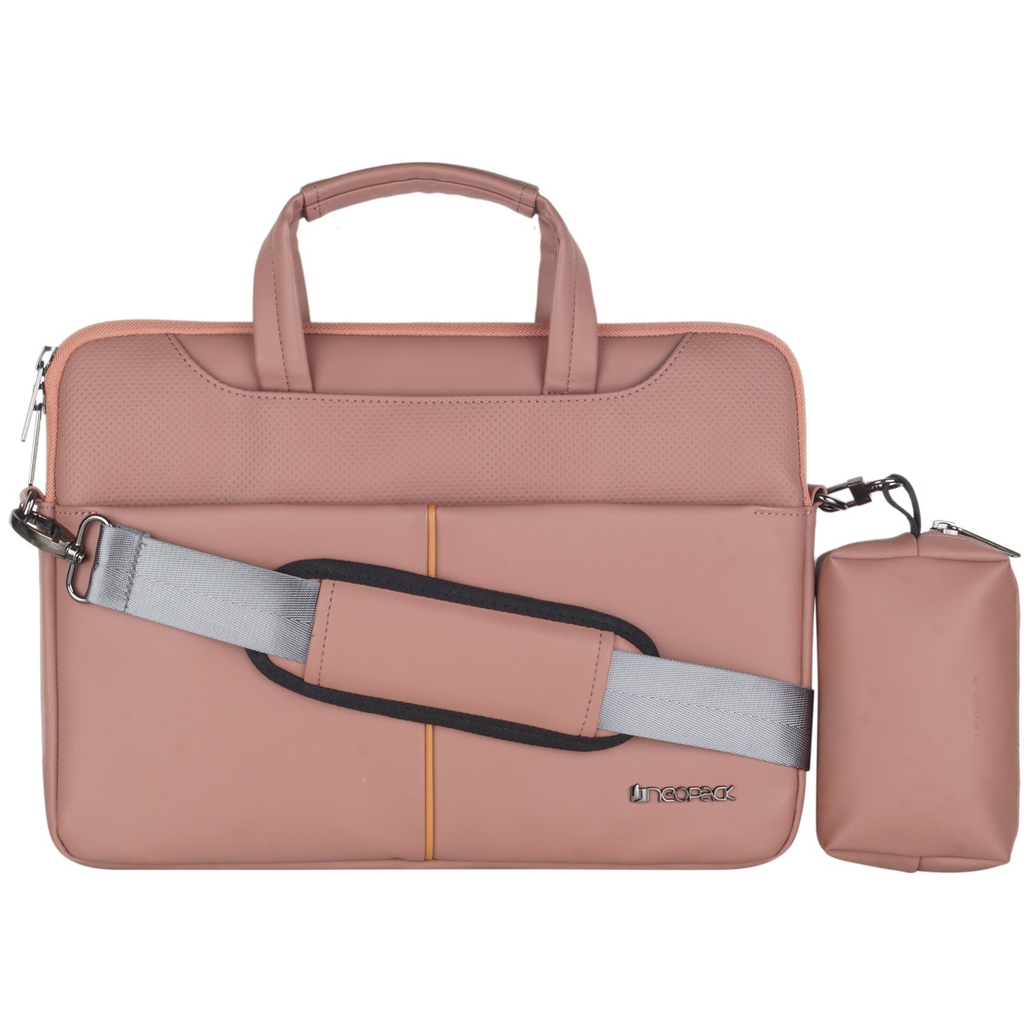 Leather Sleeve with Pouch for Upto 14.2