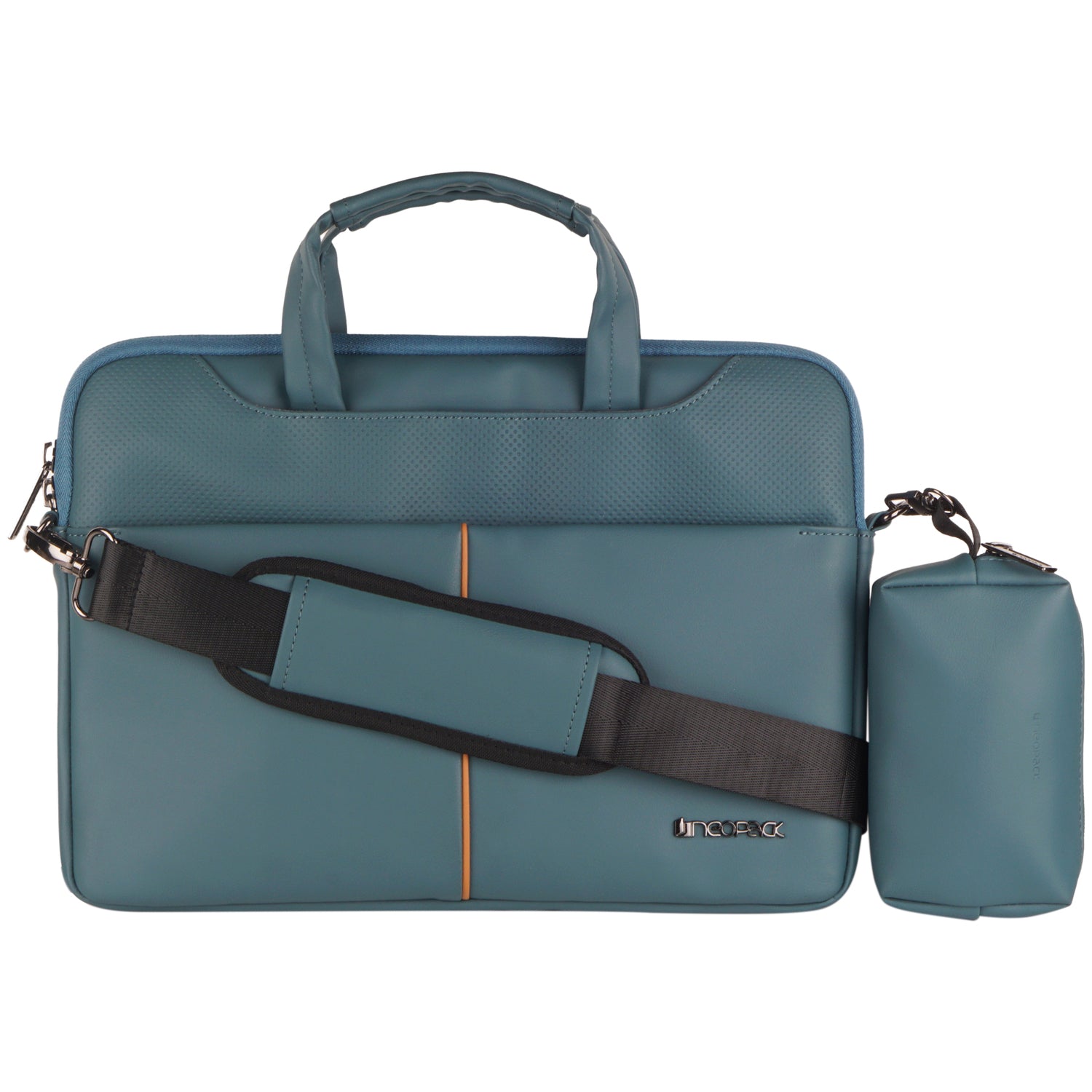 Leather Sleeve with Pouch for Upto 14.2
