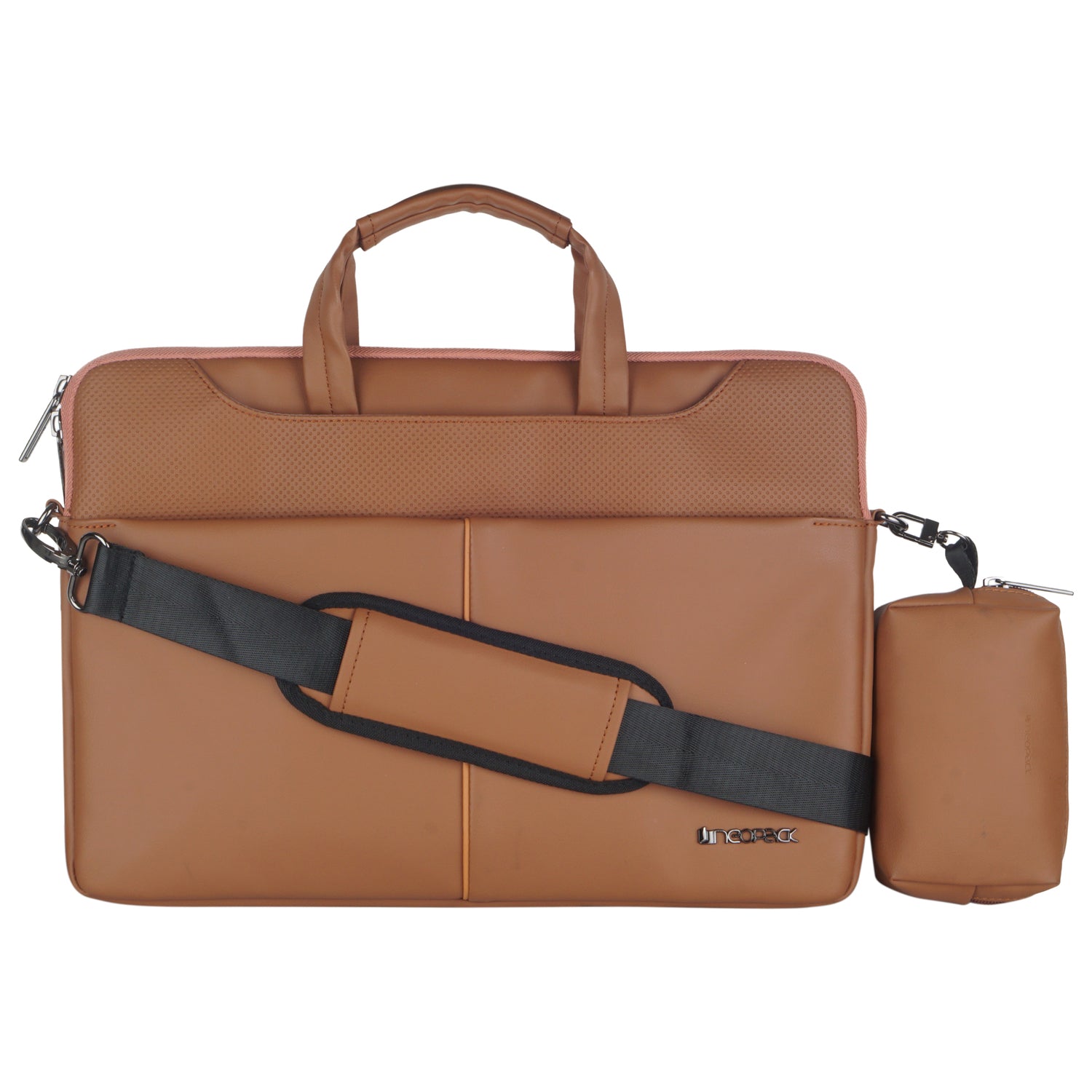 Leather Sleeve with Pouch for Upto 16.2