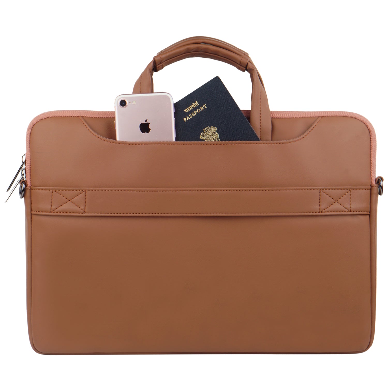 Leather Sleeve with Pouch for Upto 16.2