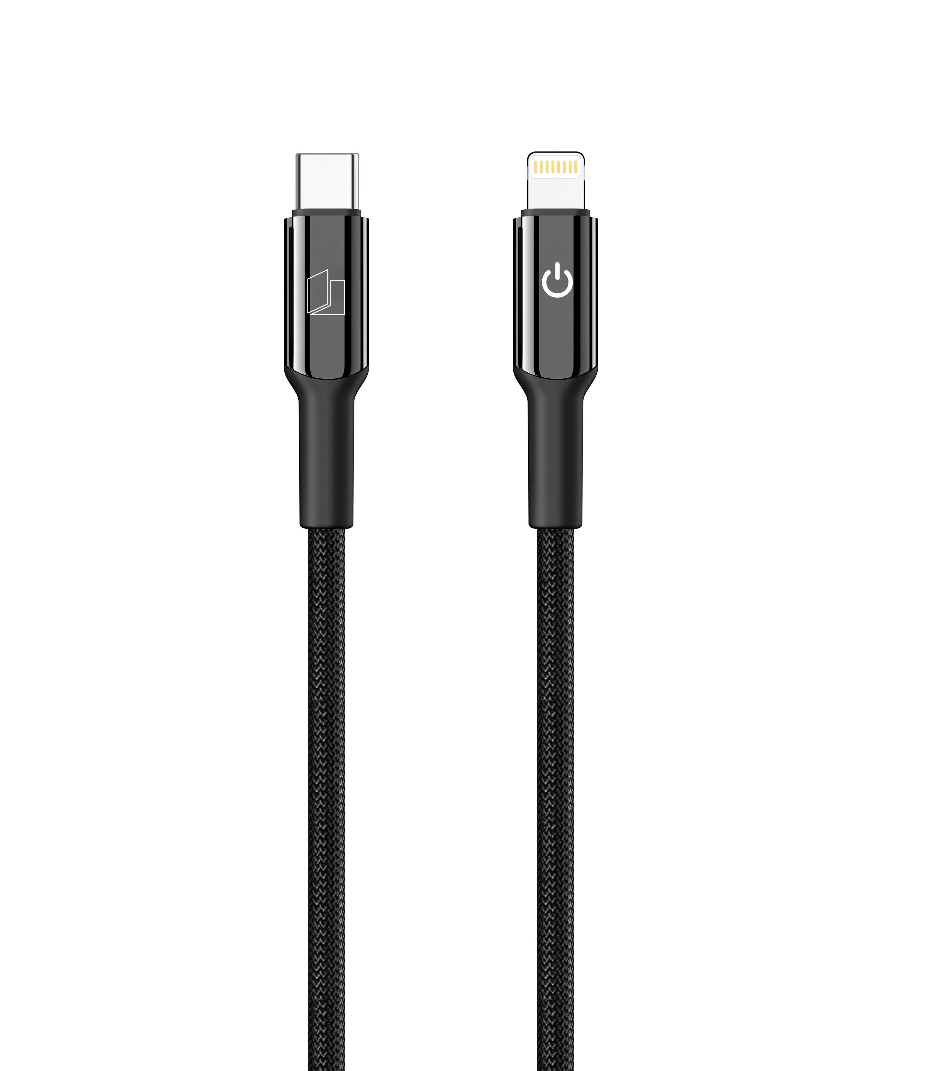 Neopack 30W USB-C to Lightning Connector Smart Auto-off Cable 1.5M Compatible with iPhone, Macbooks, iPad and More (Black)