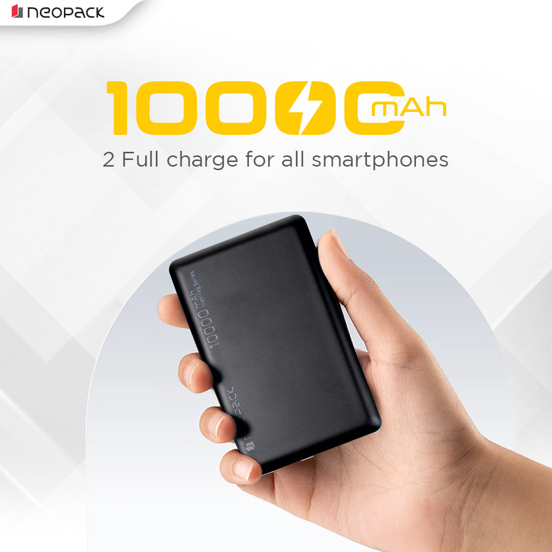Flash MagSafe Power Bank 10000 mAh with Compatible Wireless Charging @ 15W & Type C @ 20W (Black)