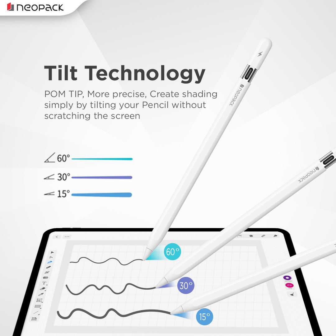 Sketch Pencil with USB-C Charging Port (White)