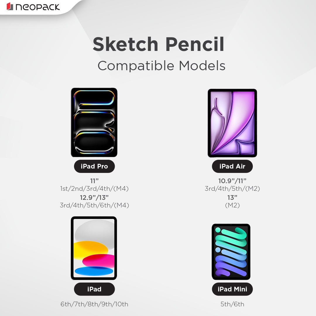 Sketch Pencil with USB-C Charging Port (White)