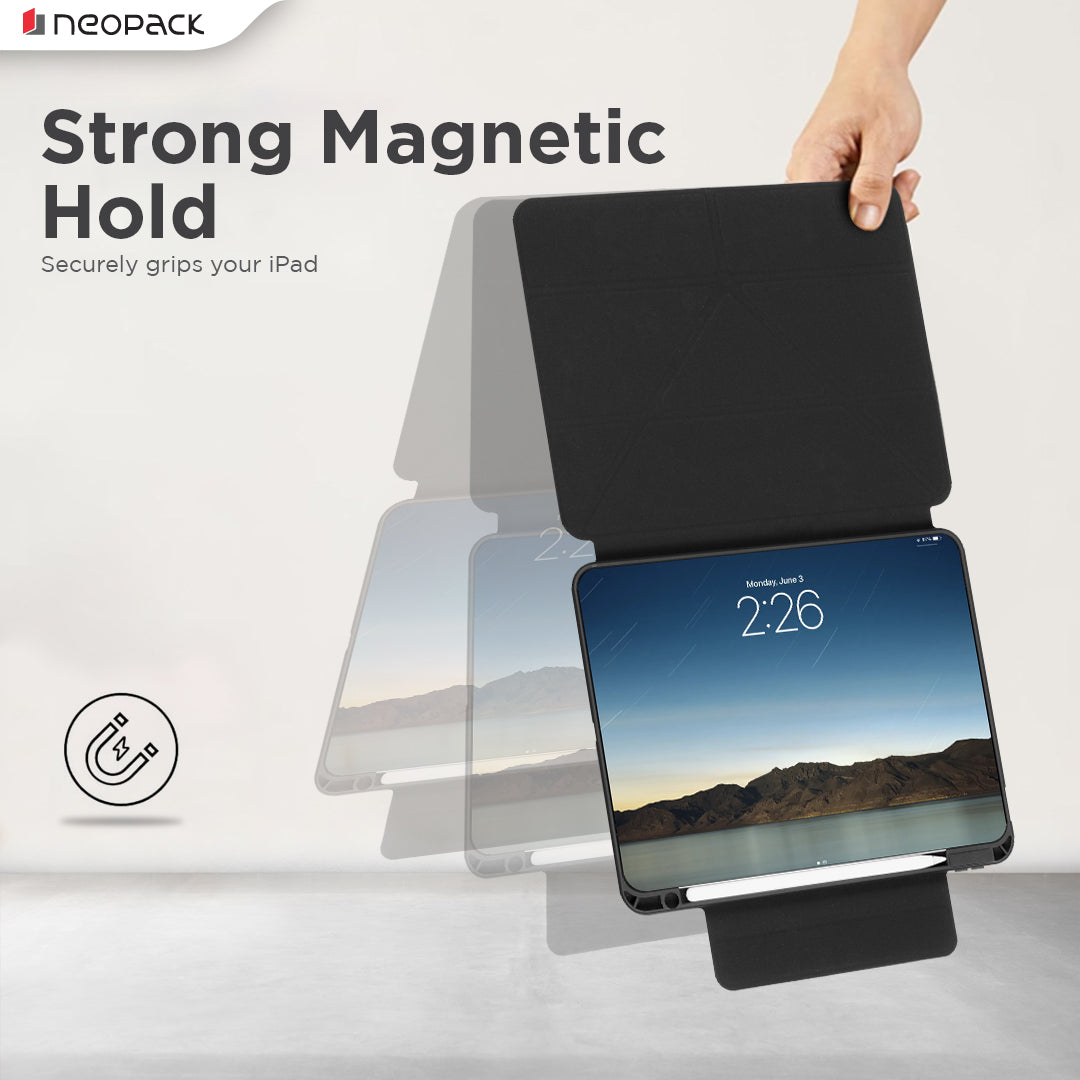 Swivel Magnetic Case with 360 Degree Rotating & Height Adjustment Function for iPad Pro 13