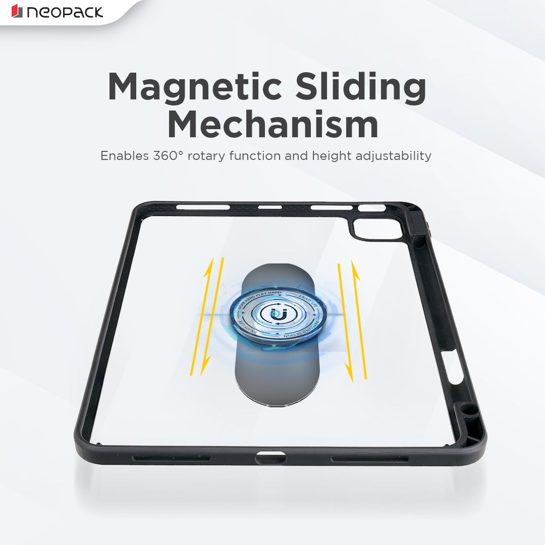 Swivel Magnetic Case with 360 Degree Rotating & Height Adjustment Function for iPad Pro 13