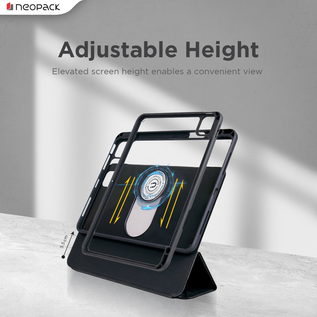 Swivel Magnetic Case with 360 Degree Rotating & Height Adjustment Function for iPad Pro 13