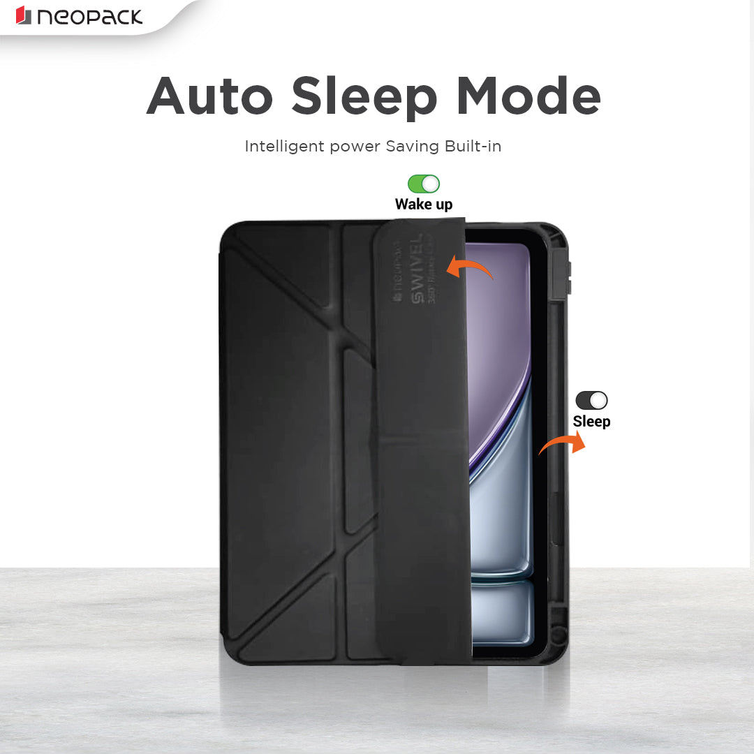 Swivel Magnetic Case with 360 Degree Rotating & Height Adjustment Function for iPad Air 11