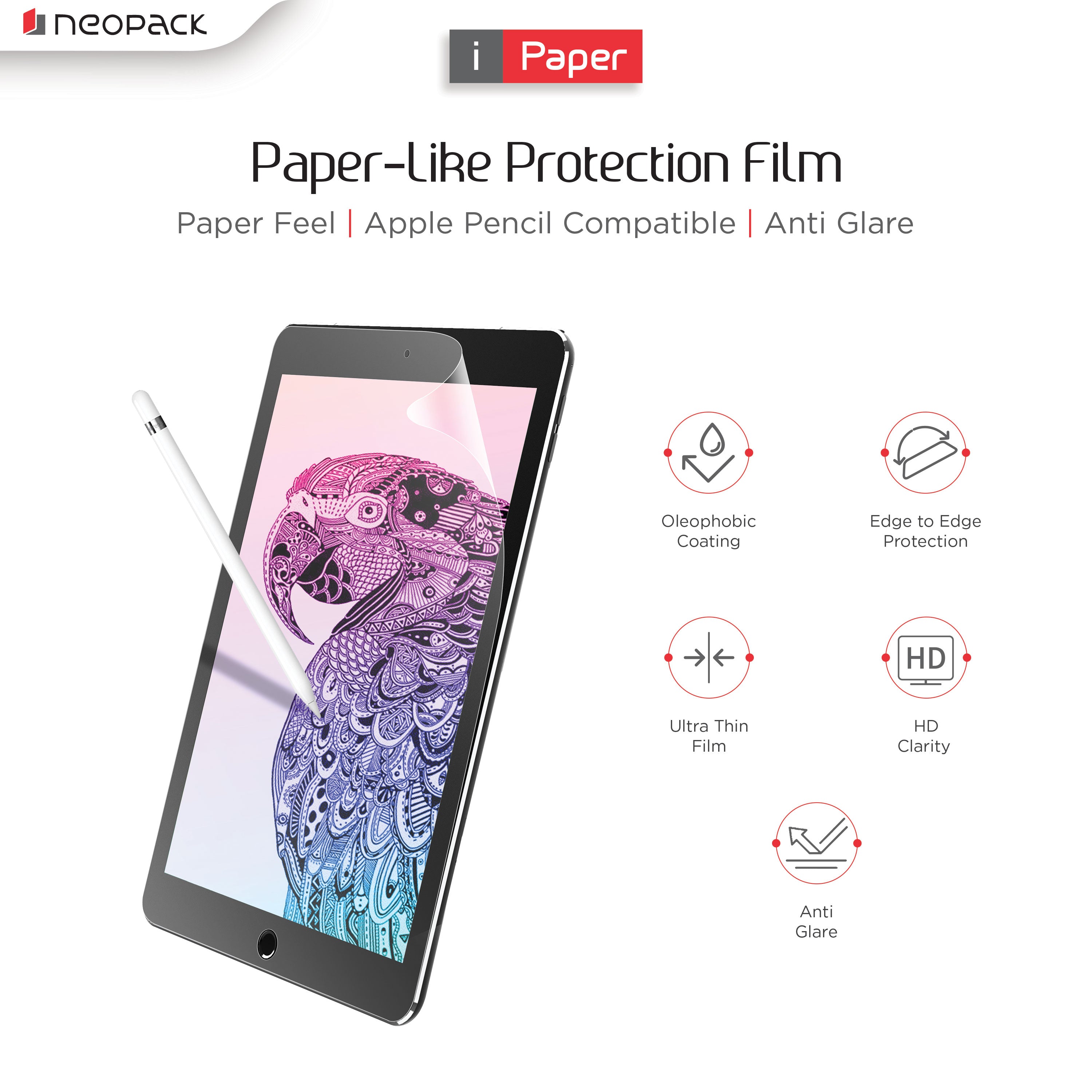 iPaper Paper Feel Screen Protector for New iPad AIR 13