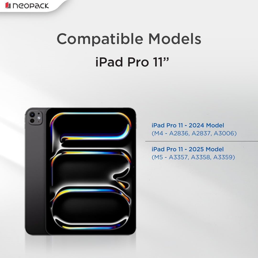 Zenith Y Fold Case with Apple Pencil Holder for iPad Pro 11", Fits: M4 & M5 Models (Space Grey)