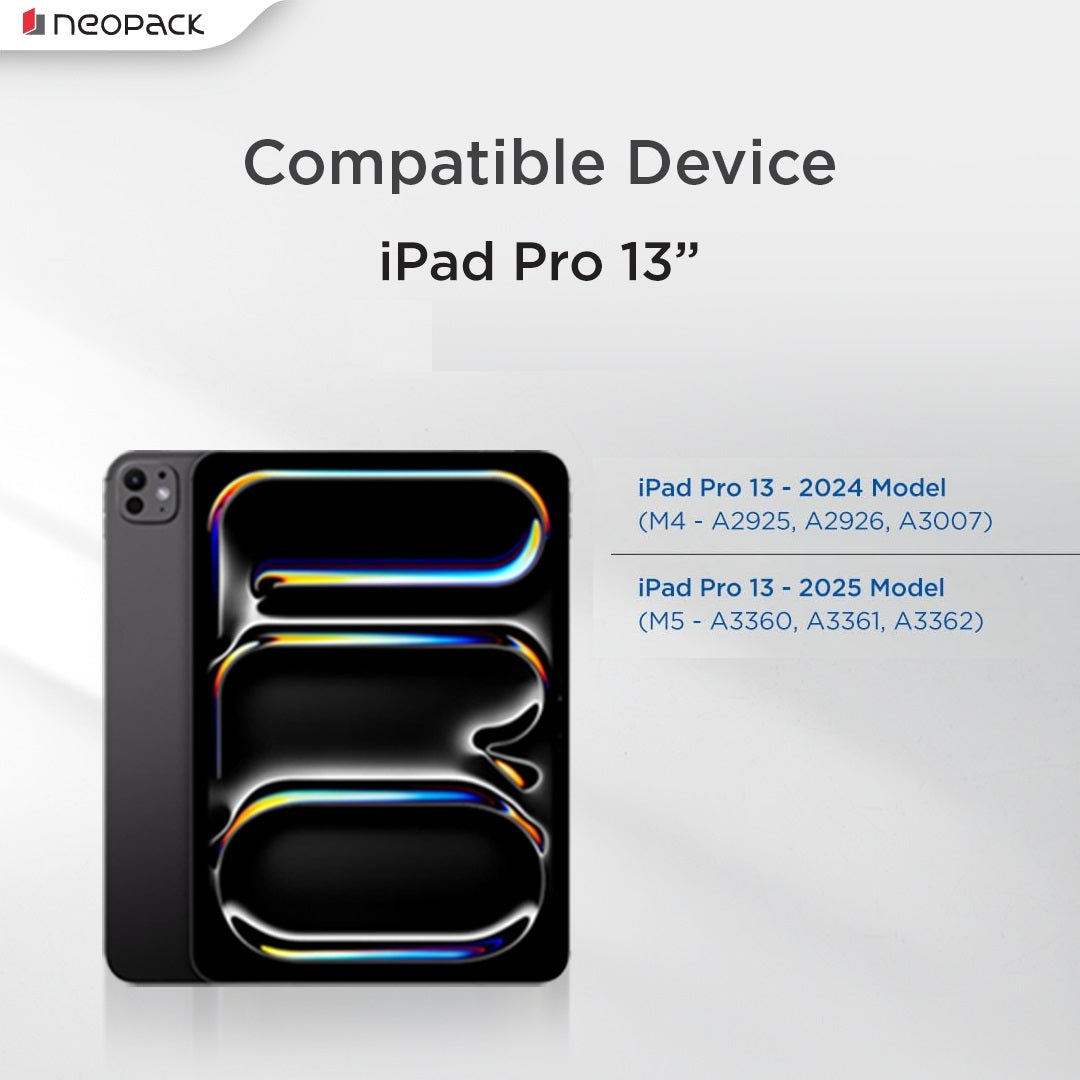 Zenith Y Fold Case with Apple Pencil Holder for iPad Pro 13", Fits: M4 & M5 Models (Space Grey)