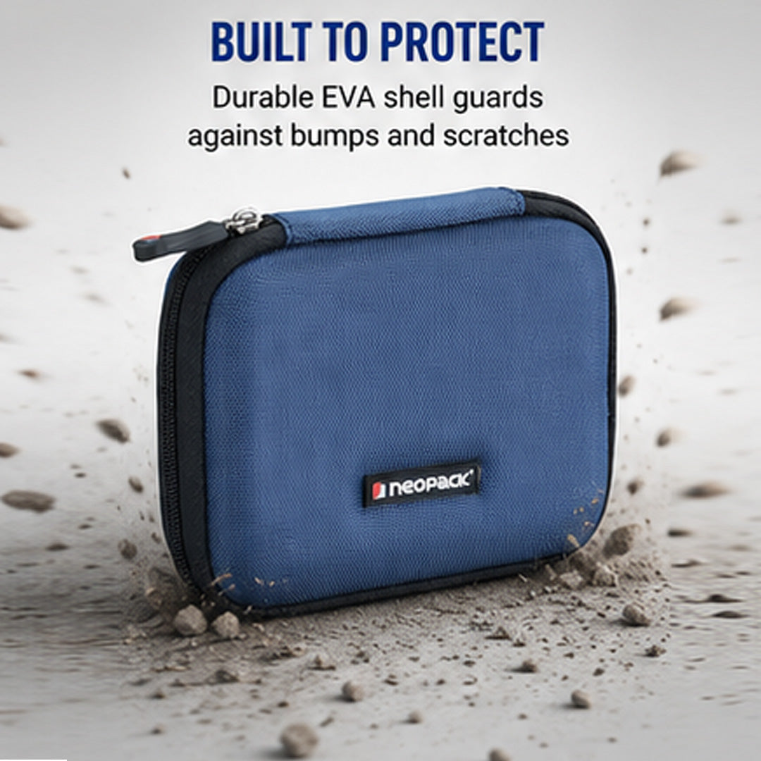 Portable Hard Drive Cover with Hard Shell Protection - Fits Upto 2.5