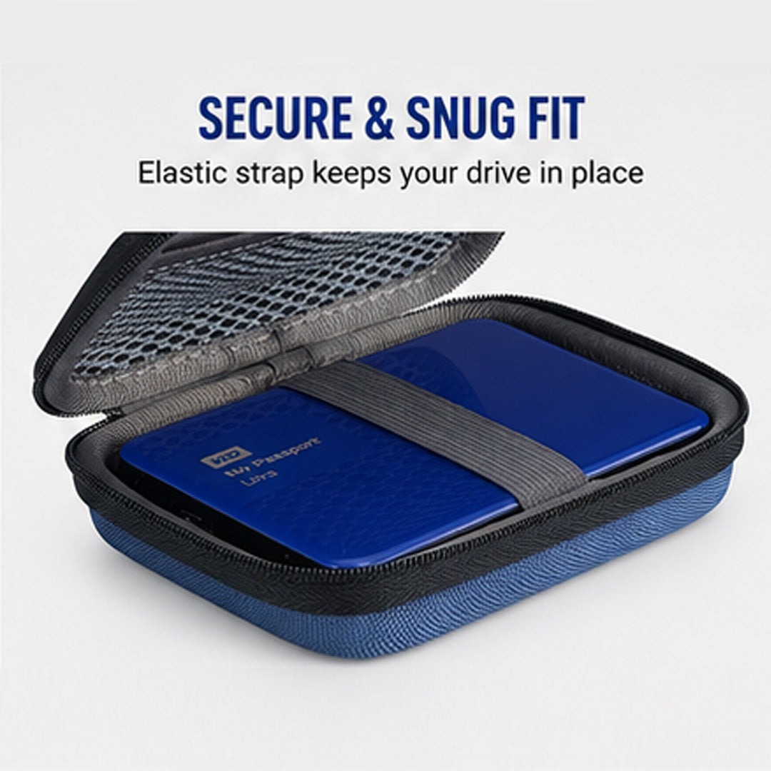 Portable Hard Drive Cover with Hard Shell Protection - Fits Upto 2.5
