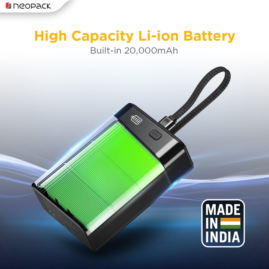 Maxim 20000 mAH Power Bank 45W LED Display Fast Charging Portable Charger for MacBooks, tablets, iPhones, and Android devices (Black)