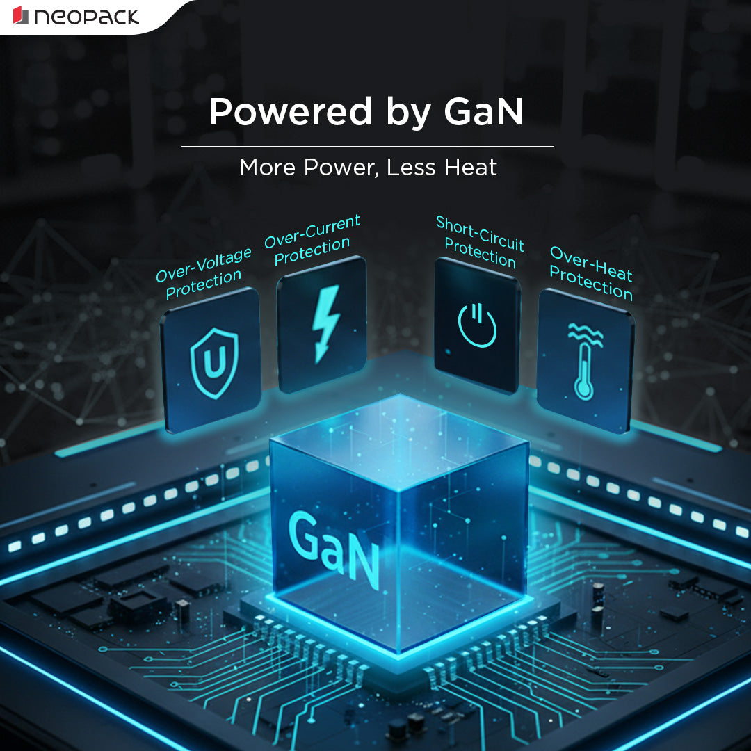 Power Cube 45W Wall Charger with Retractable Cable for iPhone, Samsung Galaxy, Pixel, iPad, AirPods & More (White)