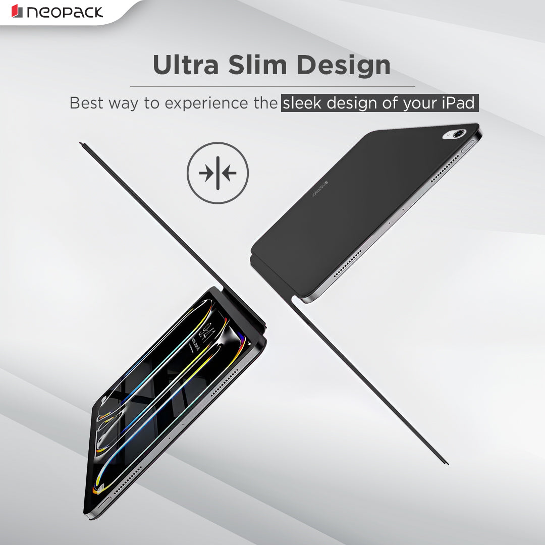 Skinny Case Magnetic Cover Compatible with iPad Air 11, Fits: M2 & M3 Models (Black)