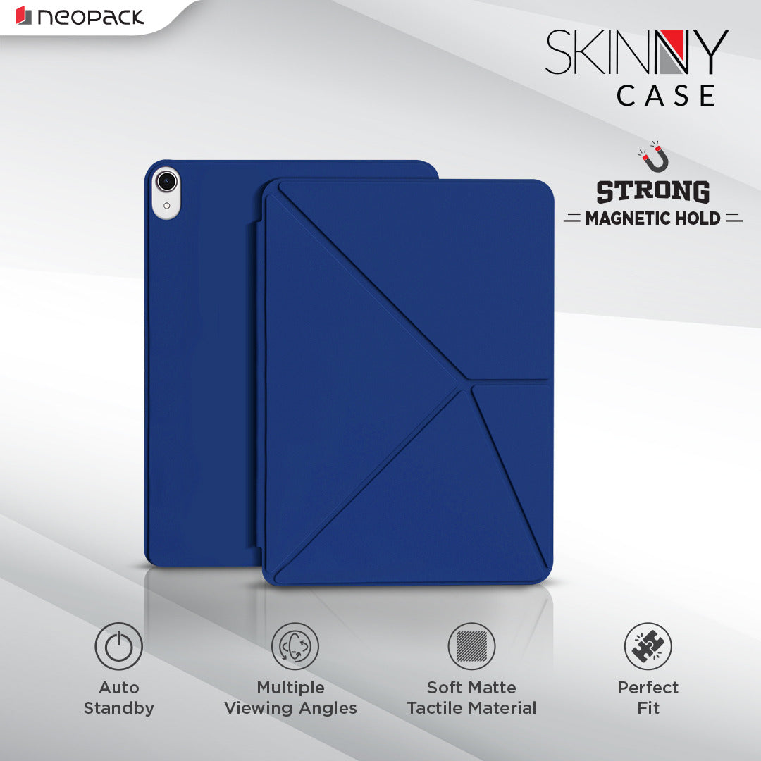 Skinny Case Magnetic Cover Compatible with iPad 10th Gen & A16 Model (Blue)