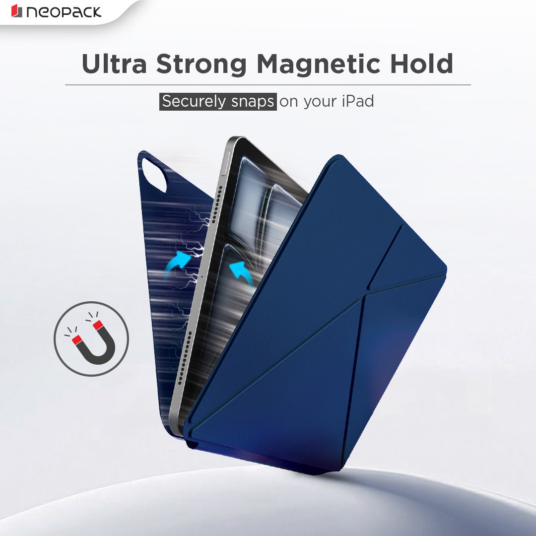 Skinny Case Magnetic Cover Compatible with iPad Air 11, Fits: M2, M3 & M4 Models (Blue)