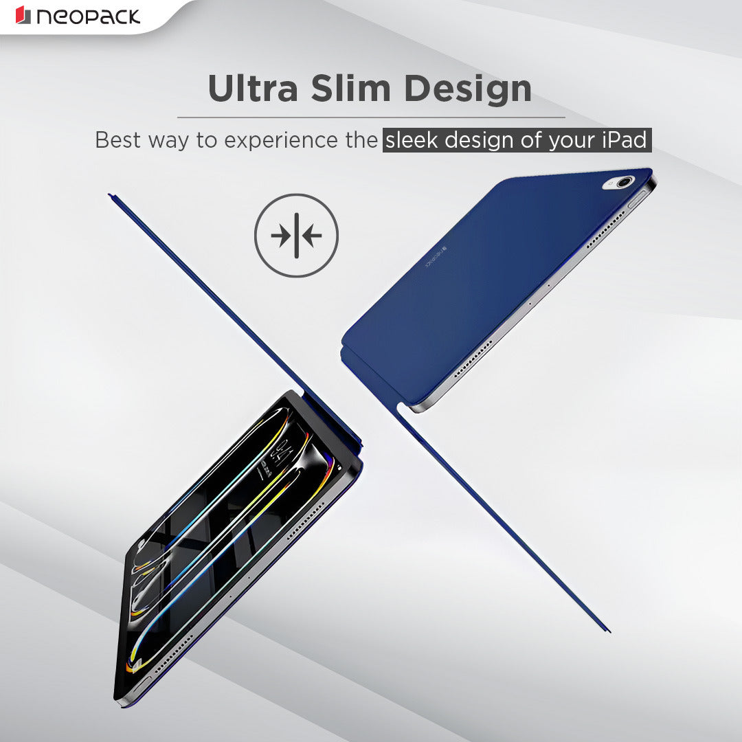 Skinny Case Magnetic Cover Compatible with iPad 10th Gen & A16 Model (Blue)