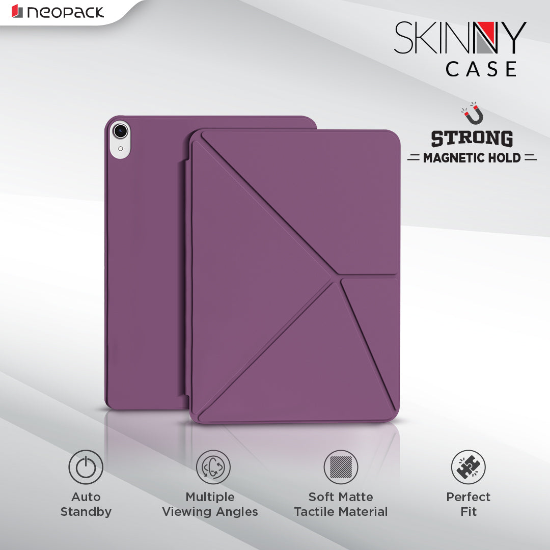 Skinny Case Magnetic Cover Compatible with iPad 10th Gen & A16 Model (Maroon)