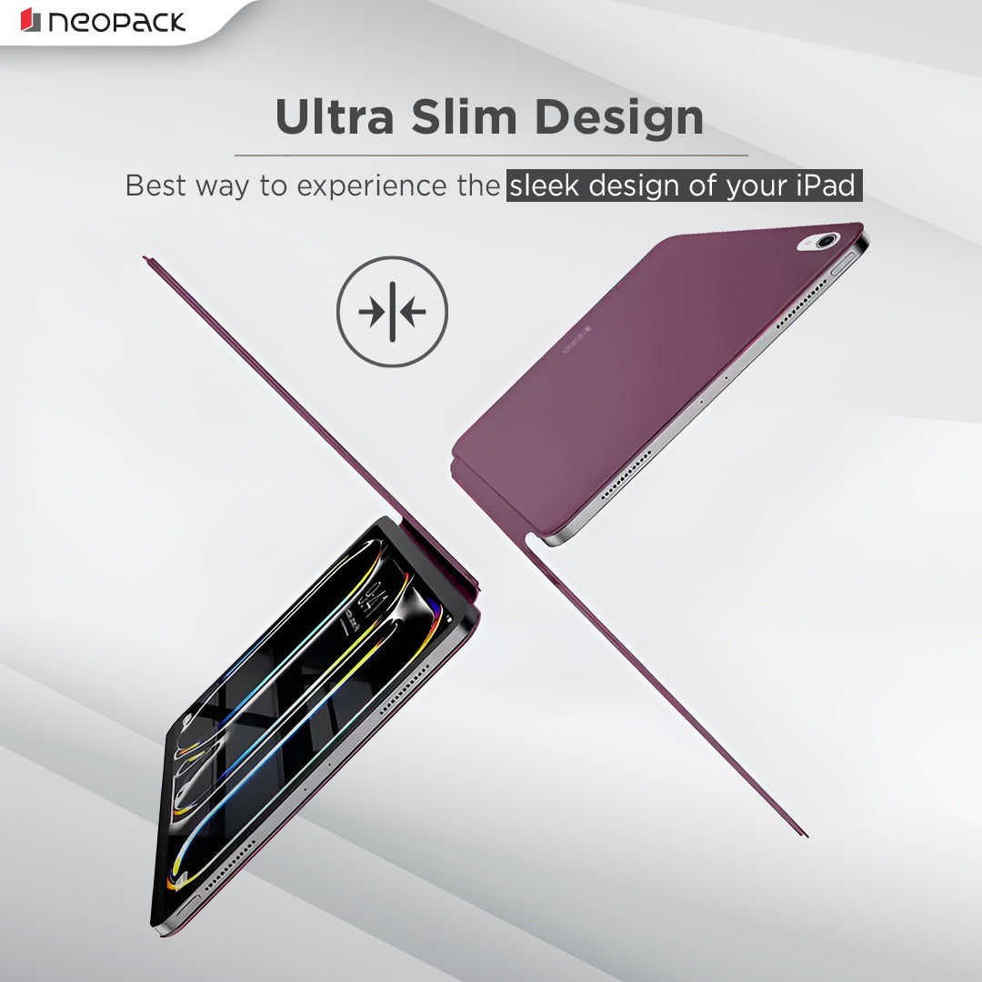 Skinny Case Magnetic Cover Compatible with iPad Air 11, Fits: M2 & M3 Models (Maroon)