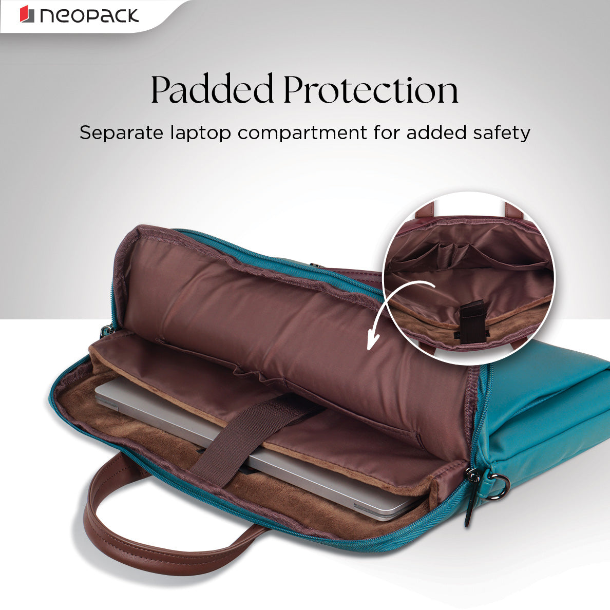 Elan Sleeve Slim Laptop Bag for Upto 14-Inch Macbooks & Laptops (Blue)