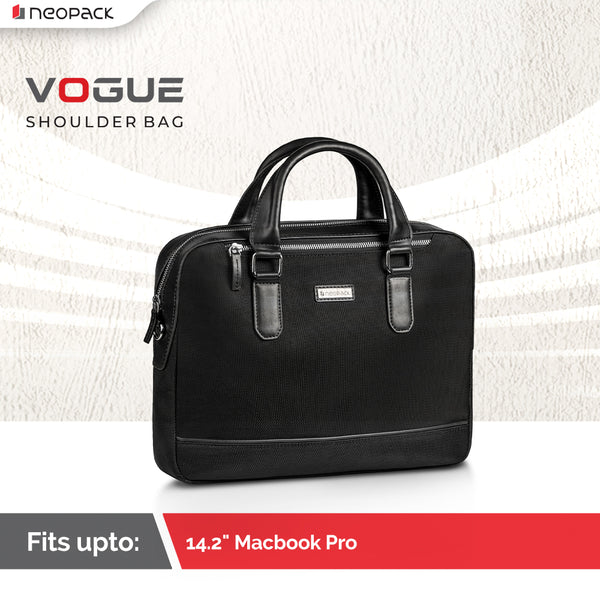 Vouge Shoulder Bag for Upto 14.2" Macbooks (Black)