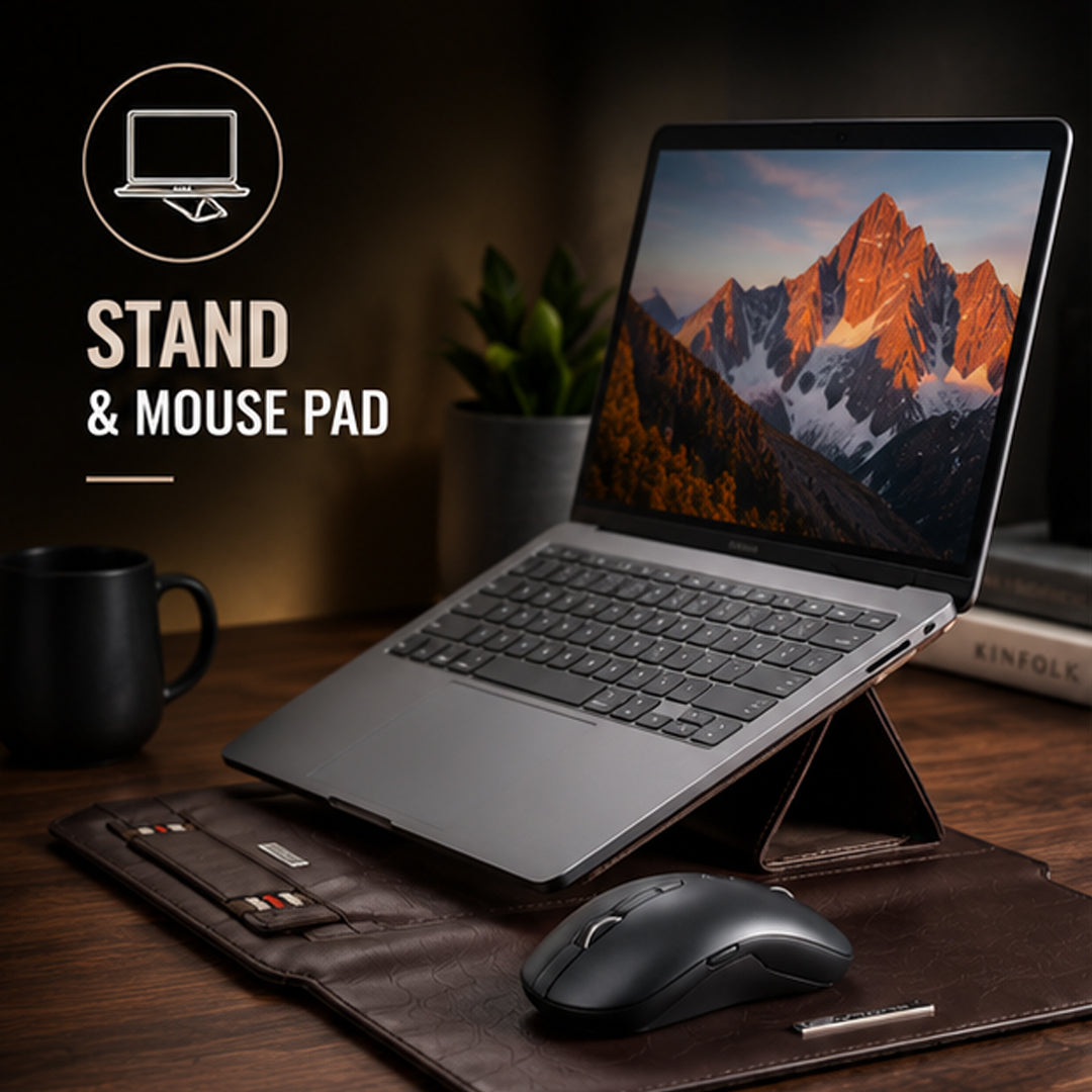 Multi Verse Sleeve with Stand and Mouse Pad Fits Up to 14.2